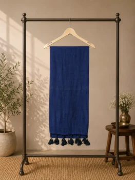 Plain Mul Navy Blue