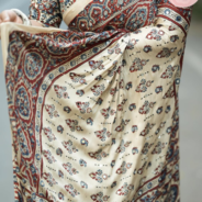 Gajji silk cream 3