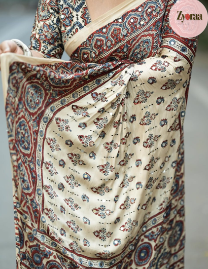 Gajji silk cream 3 Gajji silk cream 3