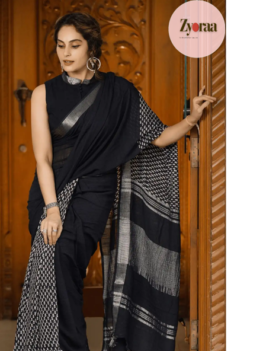 Linen Cotton Saree