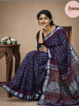 Linen Cotton Saree