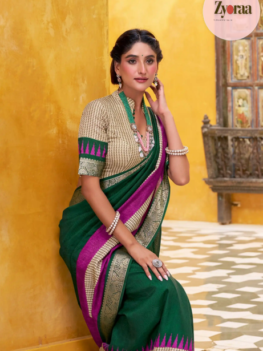 Premium Polly Cotton  Meeshrii Saree