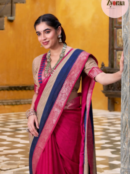 Premium Polly Cotton  Meeshrii Saree
